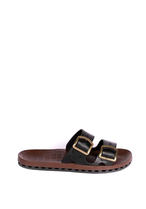 Black jolla moka sandal SENSI | 4153MOKA-001